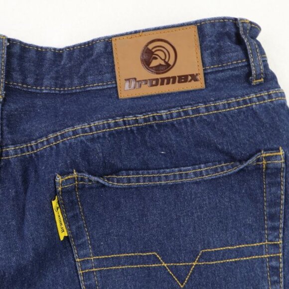 Dromex Jeans Mens 38 x 30 (Measures 37x30) Blue Denim Work Wear Dark Wash - Picture 6 of 8